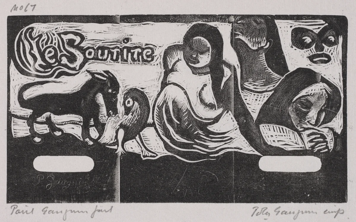 Tahitian Series: The Smile by Paul Gauguin, print, 1893-1894