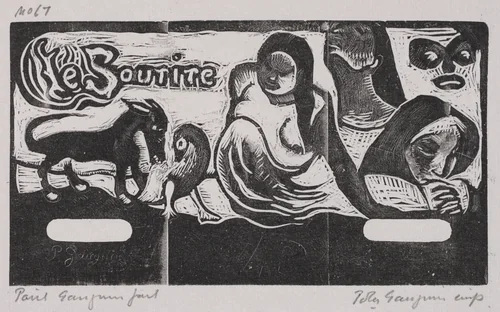Tahitian Series: The Smile by Paul Gauguin, print, 1893-1894
