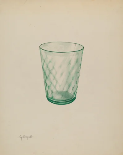 Tumbler by Giacinto Capelli, index of american design, 1937