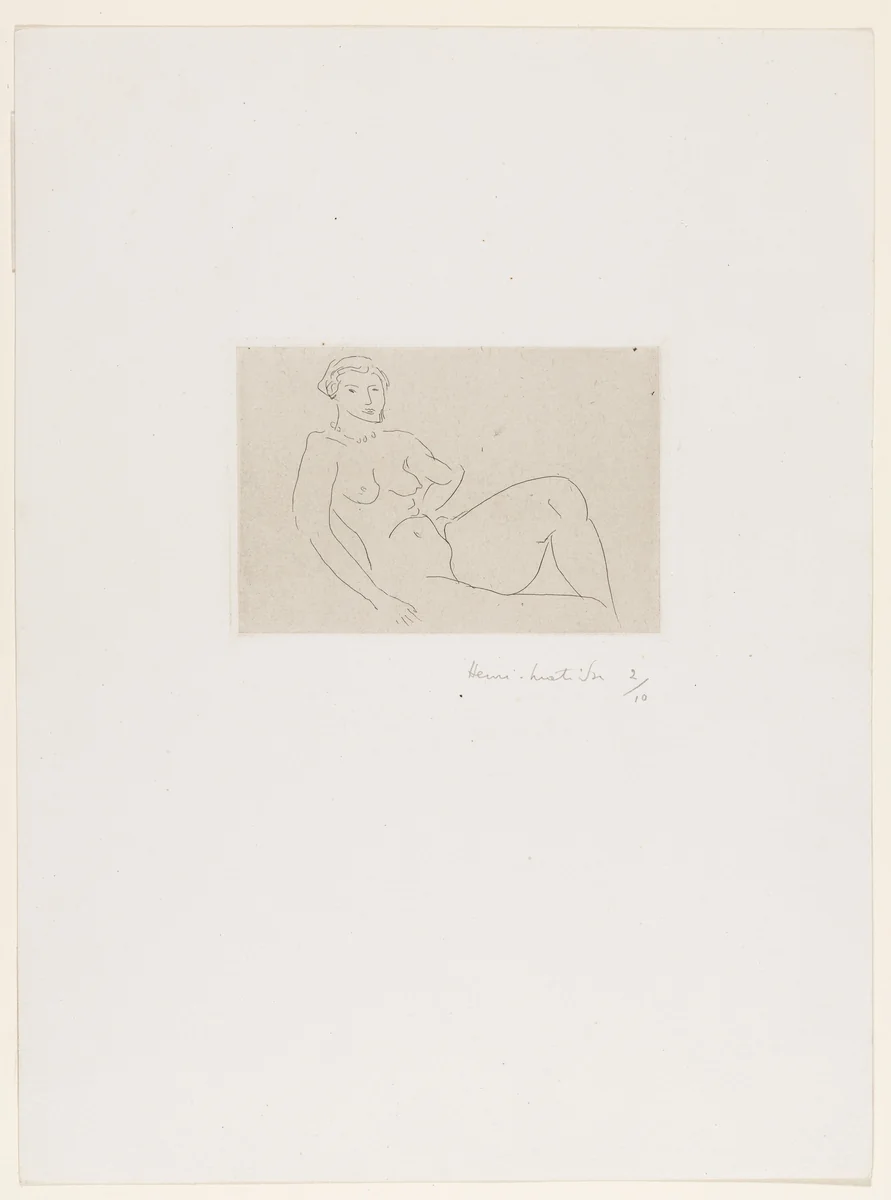 Nude - Feline (Nu - Féline) by Henri Matisse, print, 1926