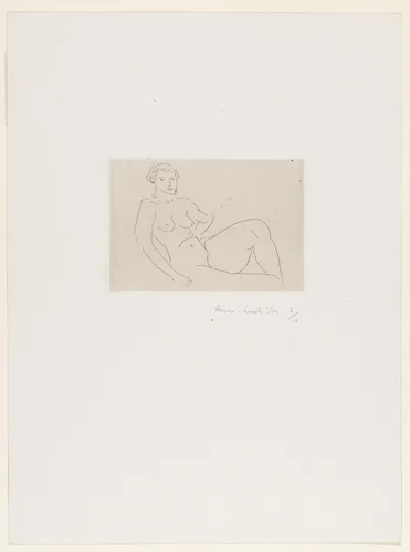 Nude - Feline (Nu - Féline) by Henri Matisse, print, 1926