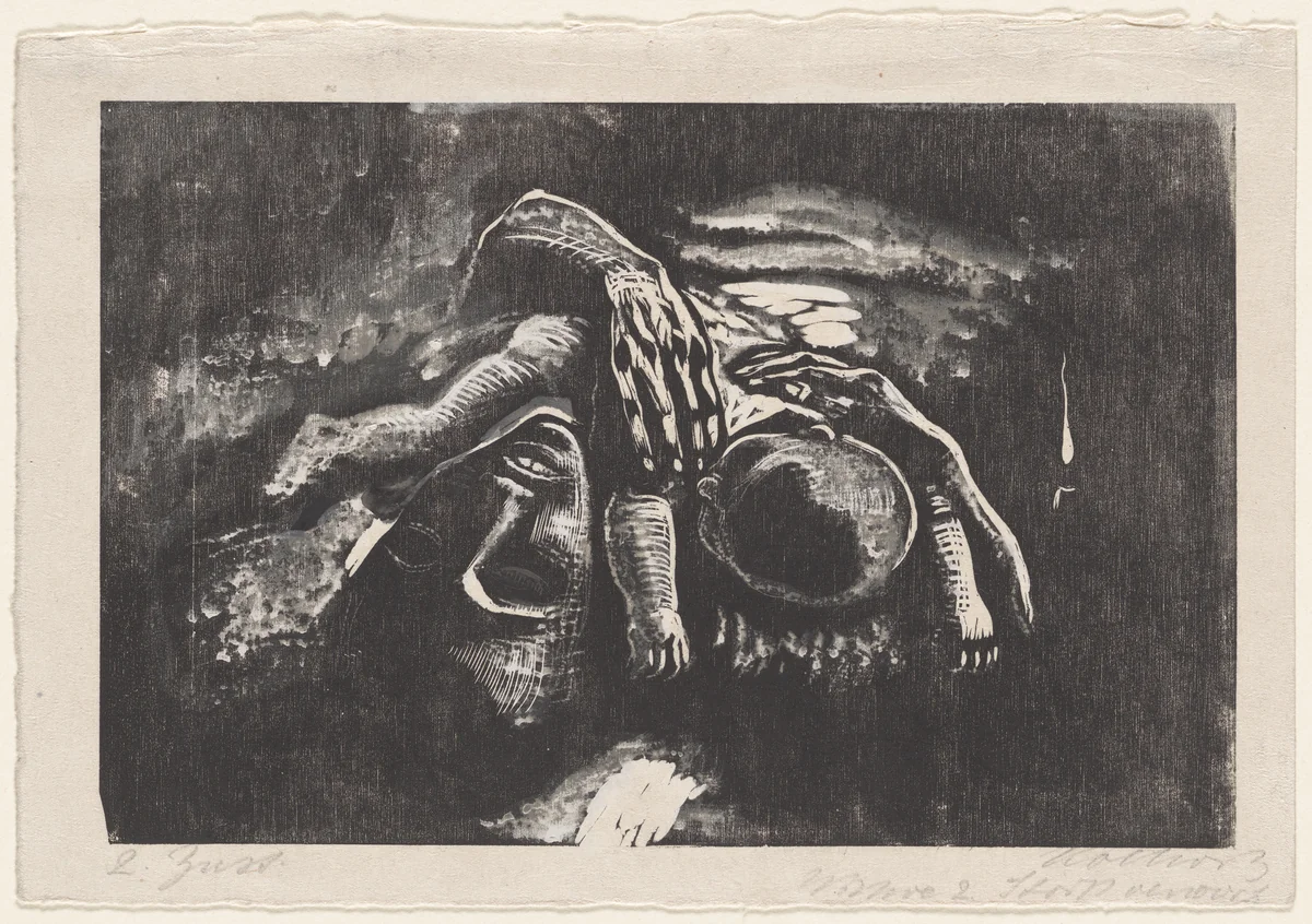 The Widow II (Die Witwe II), state II/II. Rejected third version of plate 5 of War (Krieg). by Käthe Kollwitz, print, 1922