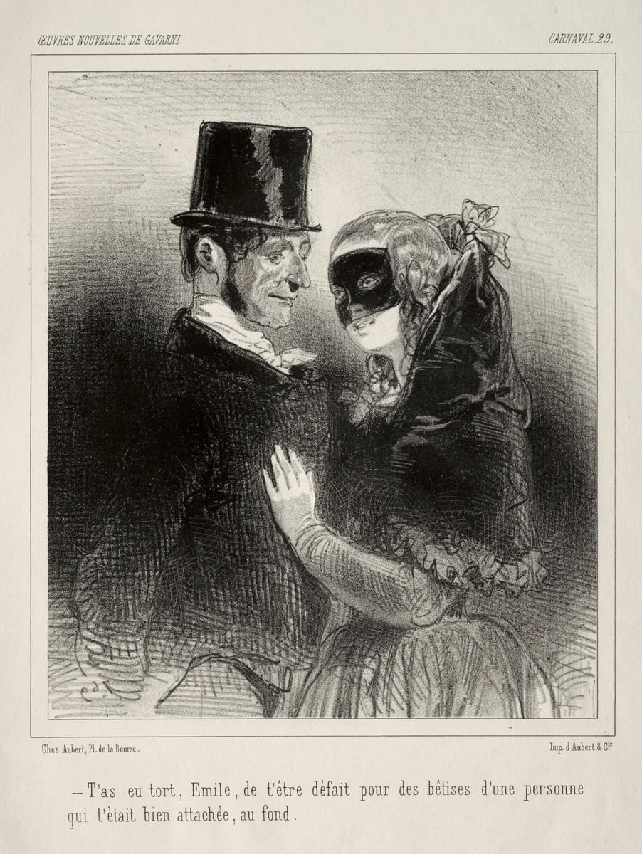 Carnaval by Paul Gavarni, print, 1824-1847