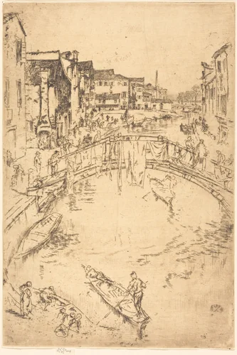The Bridge, Santa Marta by James McNeill Whistler, print, 1879-1880