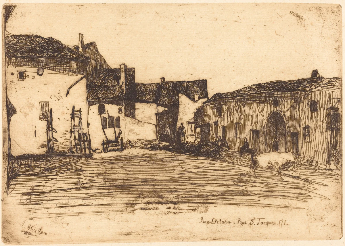 Liverdun by James McNeill Whistler
Auguste Delâtre, print, 1858