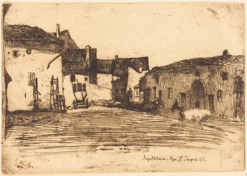 Liverdun by James McNeill Whistler
Auguste Delâtre, print, 1858