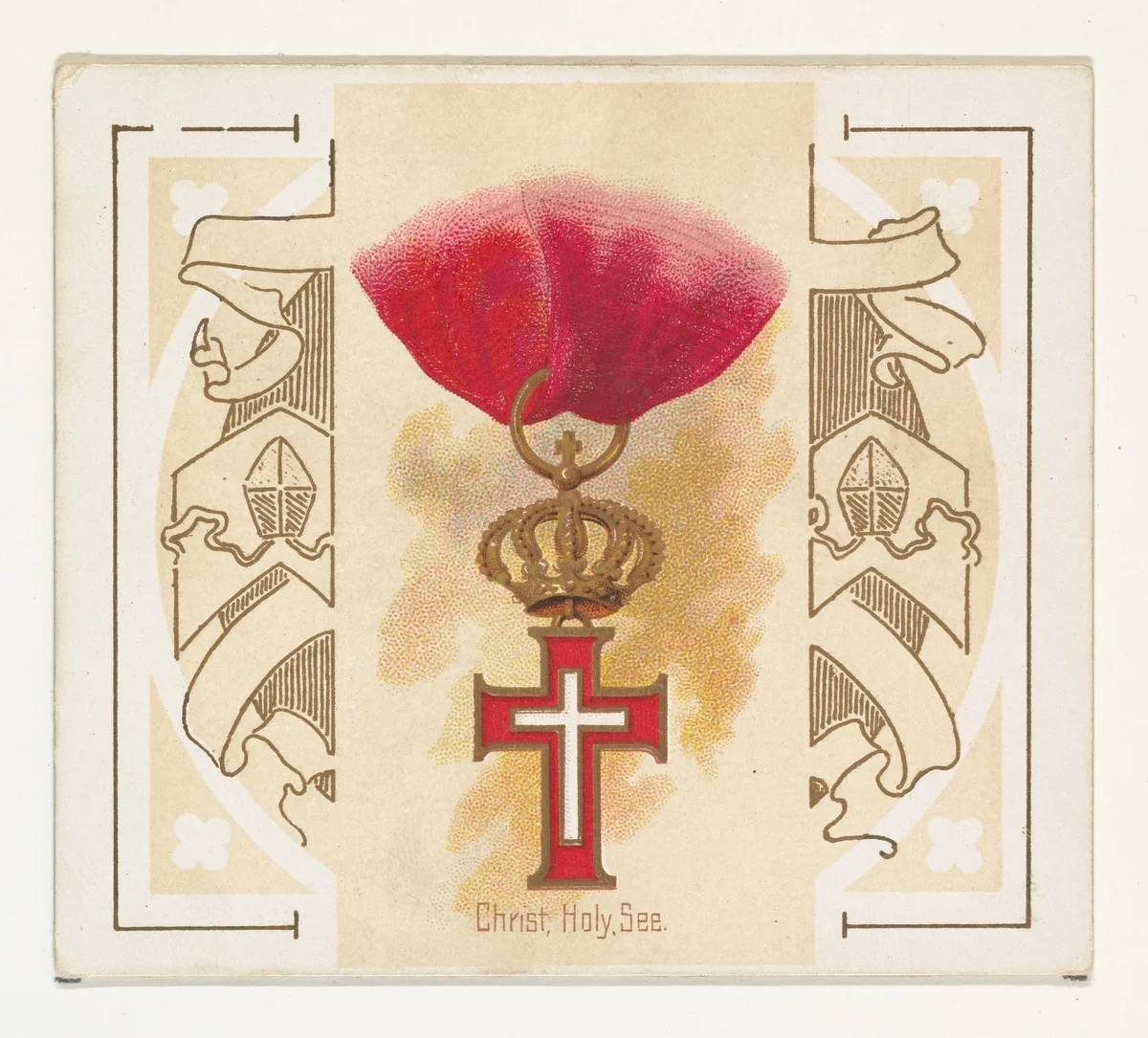 Christ, Holy, See, from the World's Decorations series (N44) for Allen & Ginter Cigarettes by Allen & Ginter, print, 1890