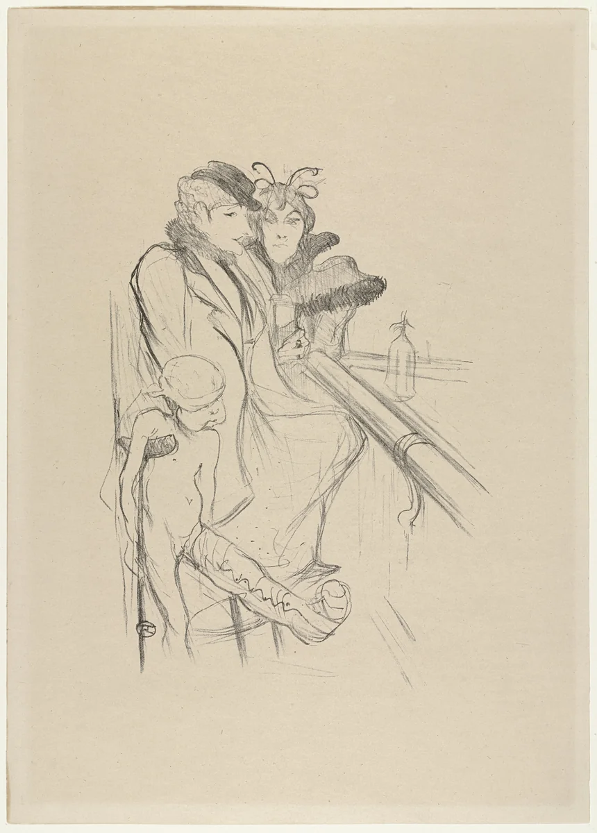 Eros Vanquished (Eros vanné) by Henri de Toulouse-Lautrec, print, 1894