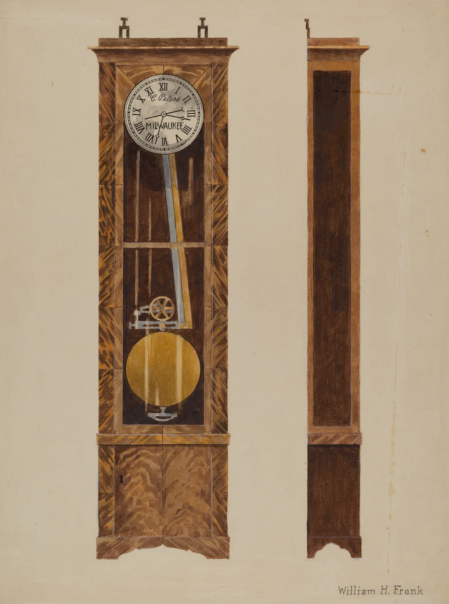 Clock (Chronometer) by William Frank, index of american design, 1941