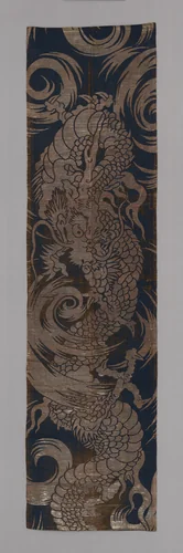 Tobari (Temple Banner Fragment) by Japan, textile, 1600-1850