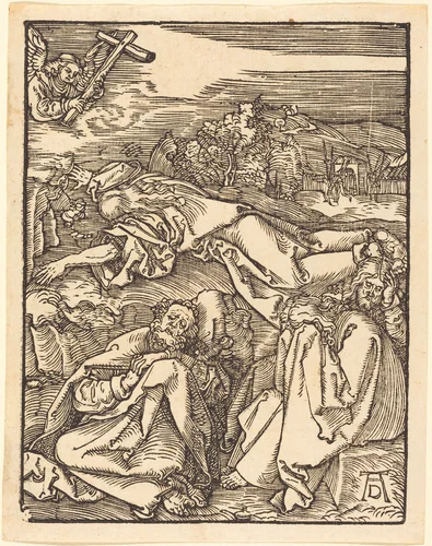 Christ on the Mount of Olives by Albrecht Dürer, print, 1509-1510