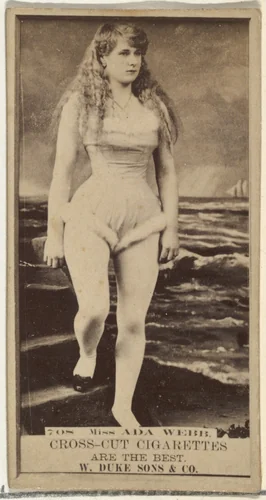 Card Number 708, Ada Webb, from the Actors and Actresses series (N145-3) issued by Duke Sons & Co. to promote Cross Cut Cigarettes by W. Duke, Sons & Co., photograph, 1880-1889