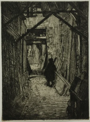 Passageway, Rouen by Donald Shaw MacLaughlan, print, 1899