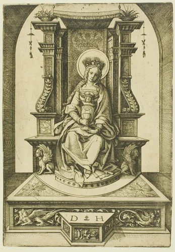 The Church Enthroned by Daniel Hopfer, print, 1490-1536