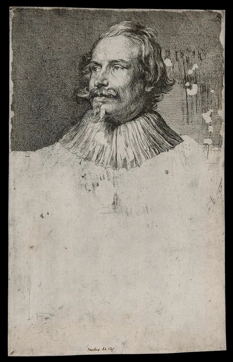 Paul de Vos by Anthony van Dyck, print, 1630-1633