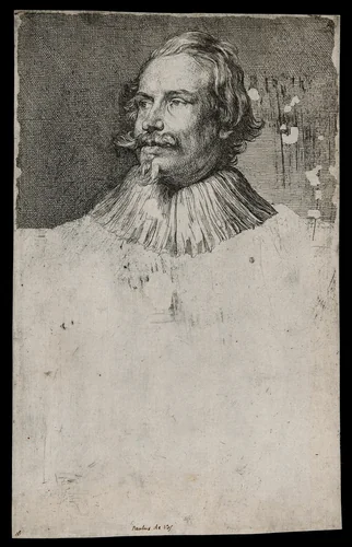 Paul de Vos by Anthony van Dyck, print, 1630-1633