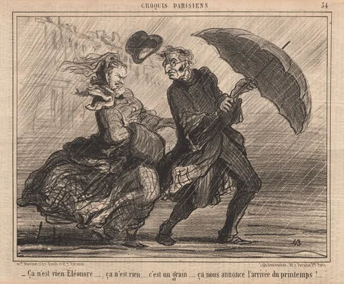 It's nothing Eleanor... by Honoré Daumier, print, 1857