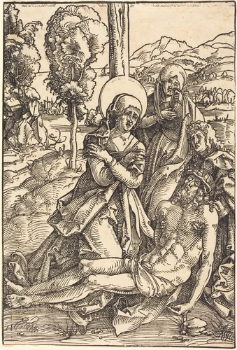 Lamentation for Christ by Hans Baldung Grien, print, 1510