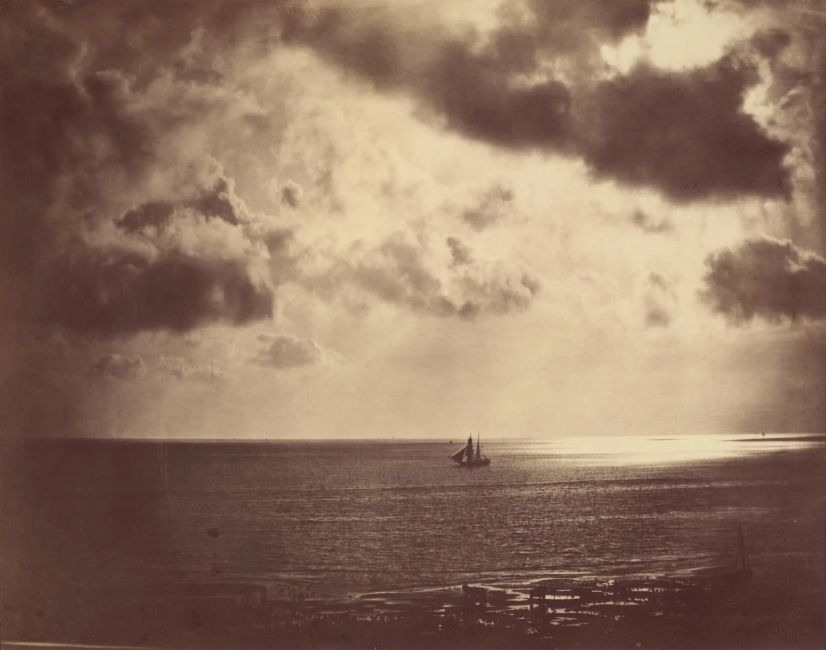 Brig on the Water by Gustave Le Gray, photograph, 1856