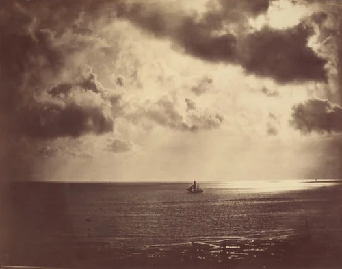 Brig on the Water by Gustave Le Gray, photograph, 1856