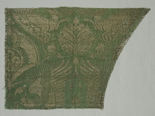 Exotic Gold-patterned Silk by Unknown, textile, 1360-1400