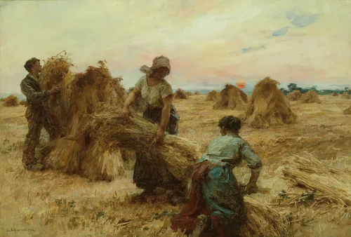 The Harvesters by Léon Augustin Lhermitte, painting, 1888-1889