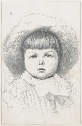 Portrait of a Child (Cyril Nast?) by Thomas Nast, print, 1876-1886