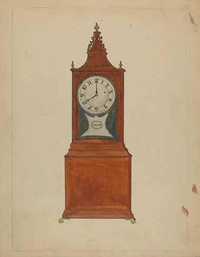 Clock by John Dieterich, index of american design, 1935-1942