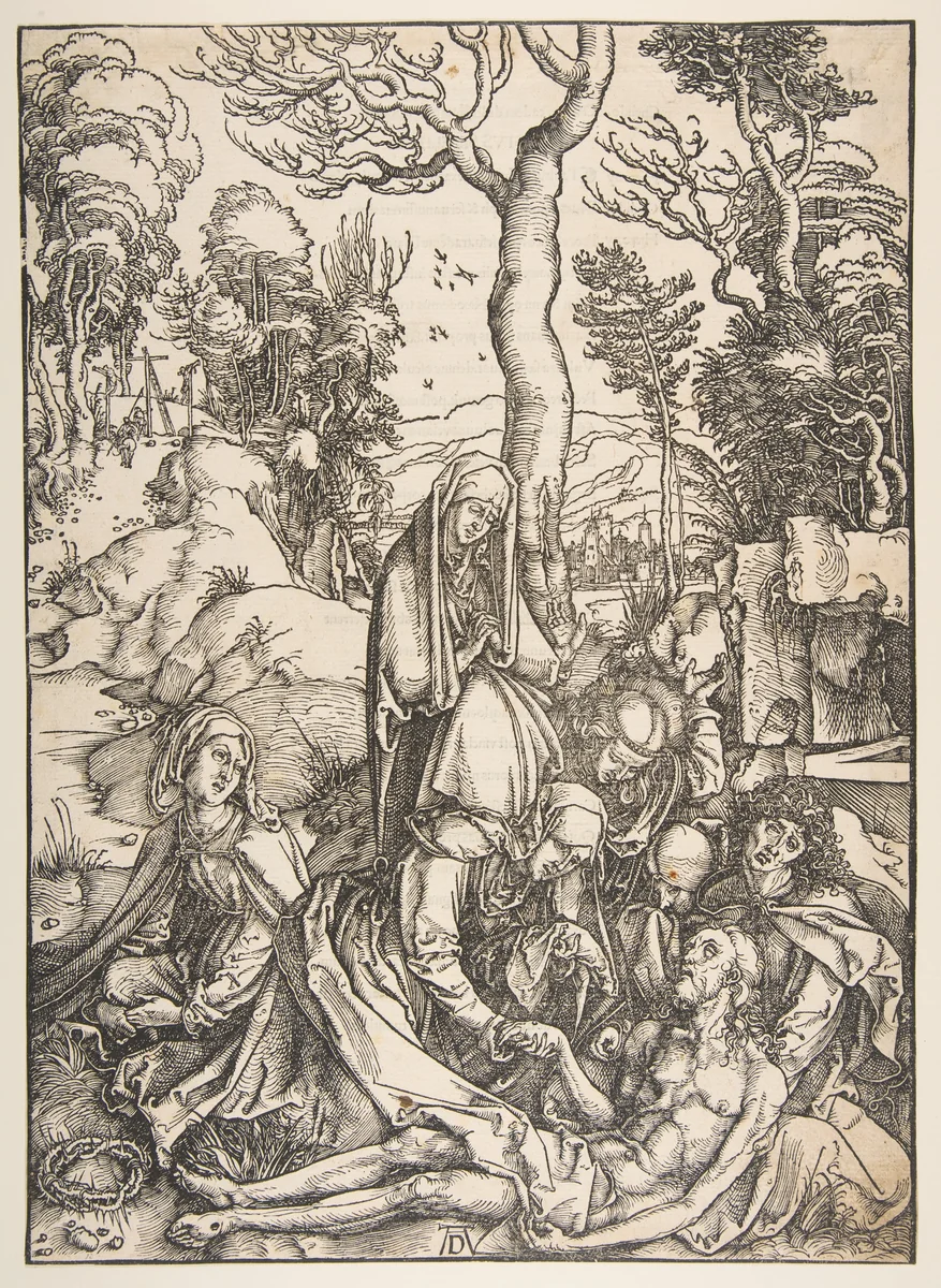 The Lamentation for Christ by Albrecht Dürer, print, 1485-1528