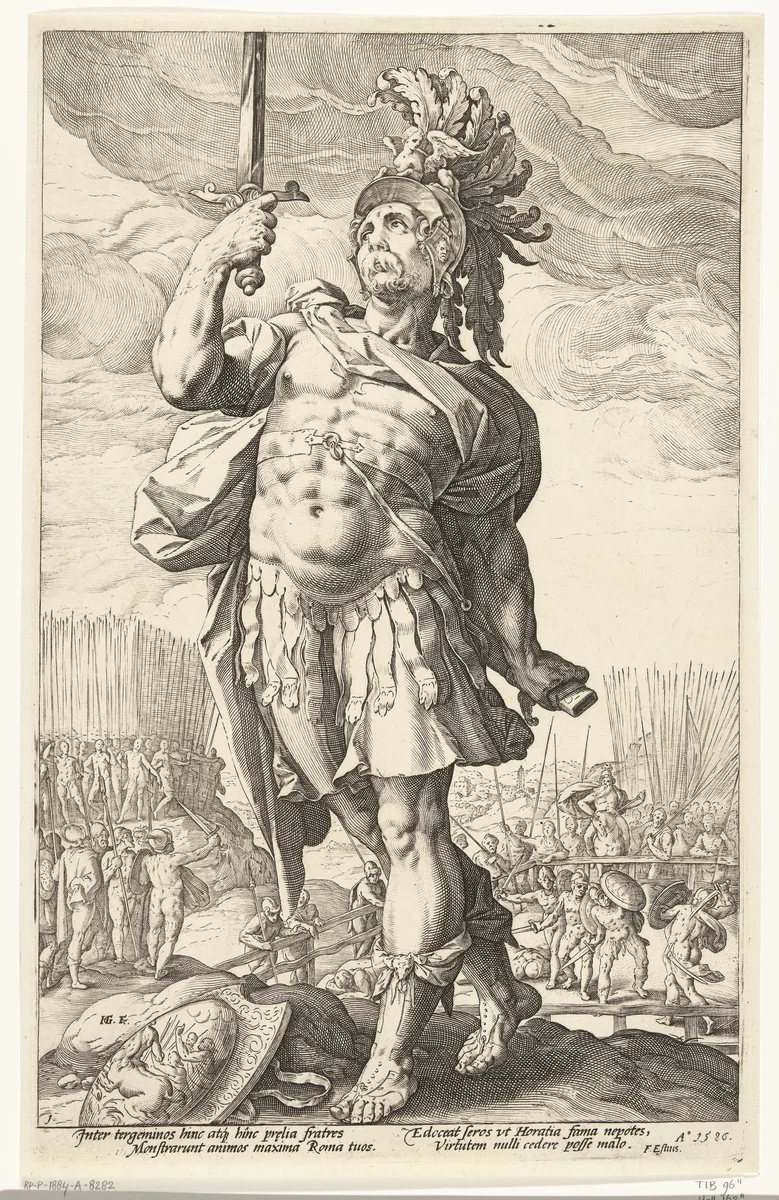 Publius Horatius by Unknown, print, 1586
