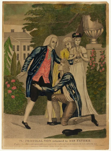 The Prodigal Son Returned to His Father by Amos Doolittle, print, 1774-1832
