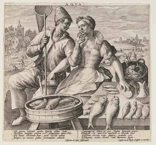 Aqua (Water), from The Elements by Maerten de Vos, print, 1600