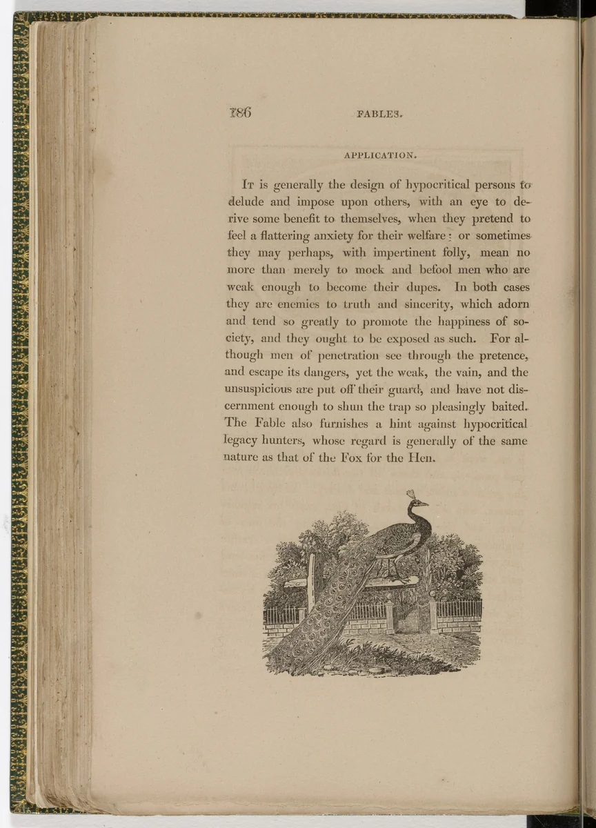Tailpiece (page 186) from The Fables of Aesop by Thomas Bewick, illustrated book, 1818