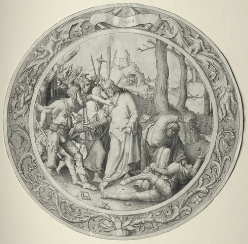 The Round Passion: The Betrayal of Christ by Lucas van Leyden, print, 1509