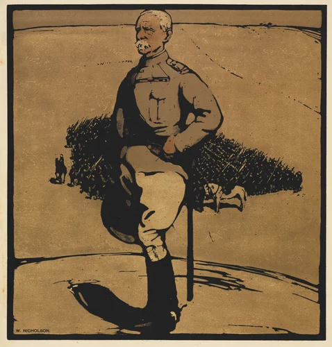 Twelve Portraits: Lord Roberts by William Nicholson, print, 1899