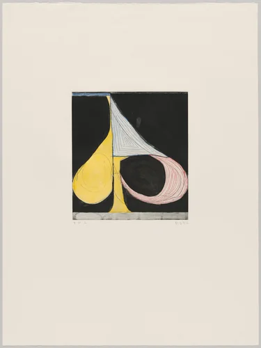 Tri-color Spade by Richard Diebenkorn, print, 1982