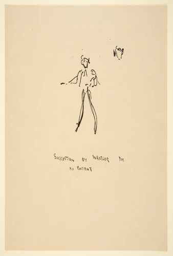Suggestion by Whistler for his Portrait by James McNeill Whistler, print, 1850-1950