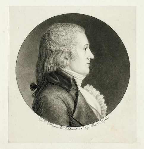 Profile Portrait, Blake by Charles Fevret de Saint-Mémin, print, 1796-1797