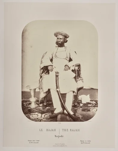 The Rajah, Nagode by Louis-Théophile Marie Rousselet, photograph, 1865-1870