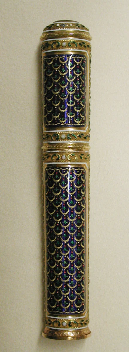 Sealing wax case (étui) by Georges-Antoine Croze, metalwork, 1785-1786