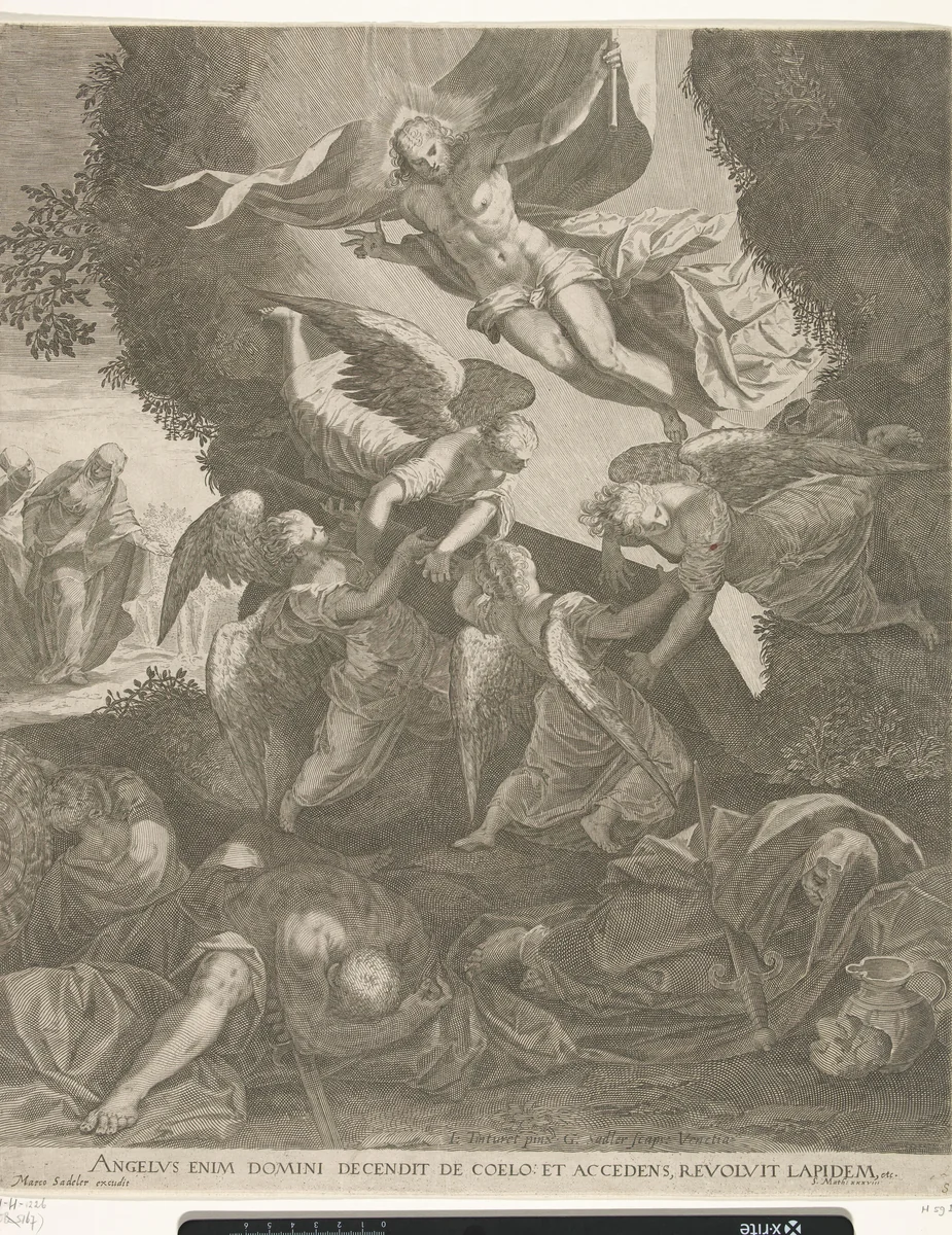 Opstanding van Christus by Unknown, print, 1593