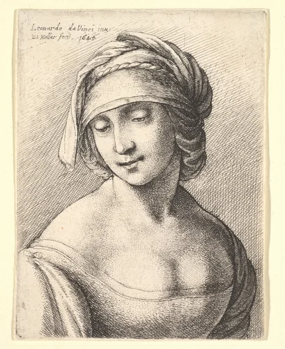St. Anne by Wenceslaus Hollar, print, 1645