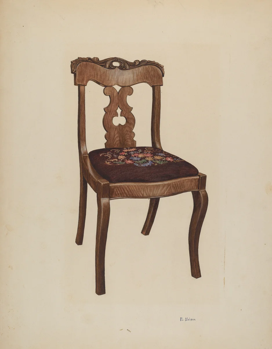 Side Chair by Lelah Nelson, index of american design, 1941