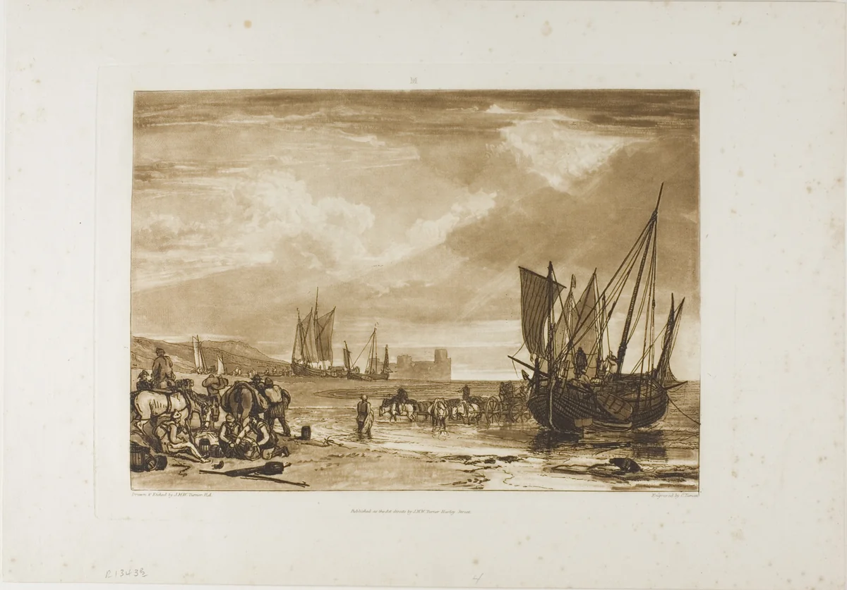 Scene on the French Coast, plate 4 from Liber Studiorum by Joseph Mallord William Turner, print, 1807