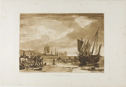 Scene on the French Coast, plate 4 from Liber Studiorum by Joseph Mallord William Turner, print, 1807