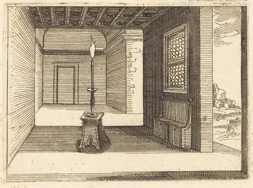 Candle Stick by Jacques Callot, print, 1628