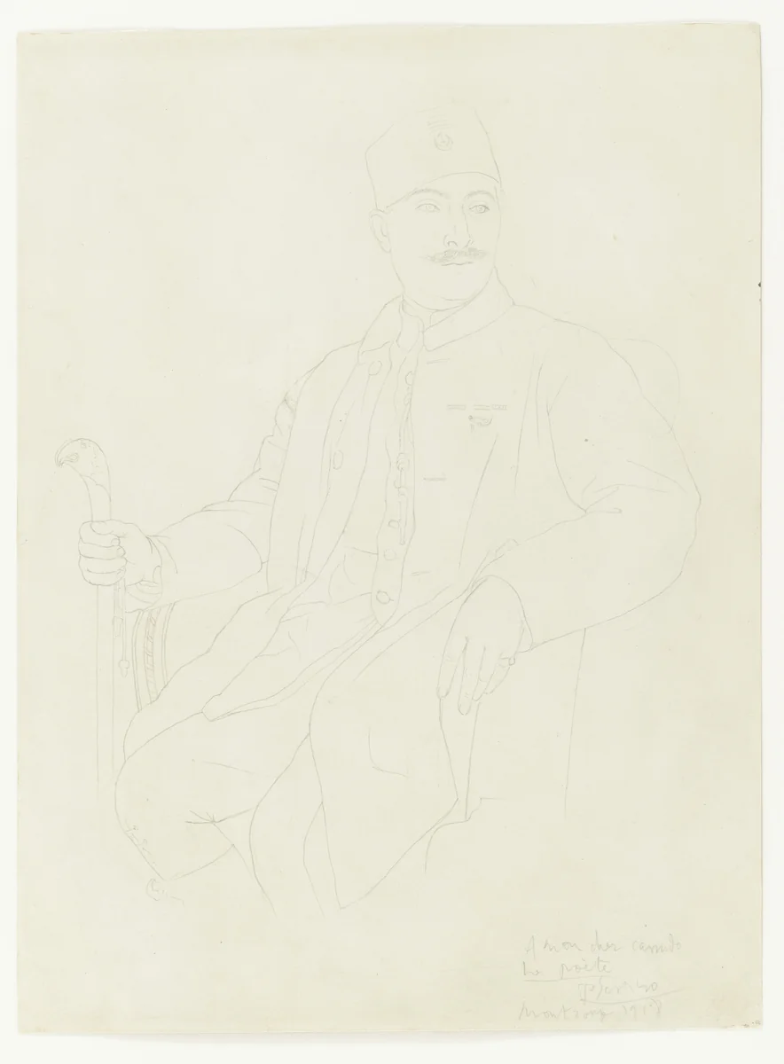 Ricciotto Canudo by Pablo Picasso, drawing, 1918