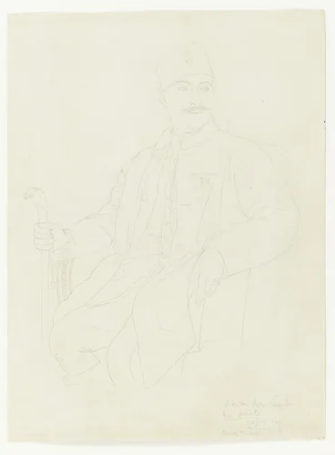 Ricciotto Canudo by Pablo Picasso, drawing, 1918