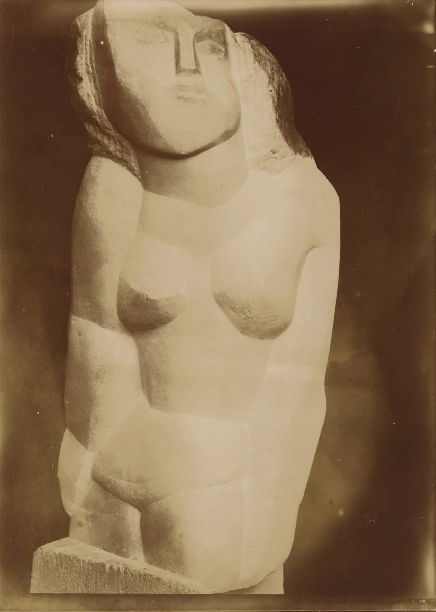 Untitled (La Jeune Fille Enfleurs) by Constantin Brâncuși, photograph, 1921