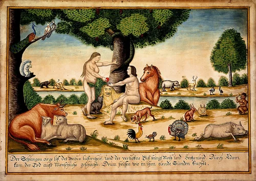 The Temptation by John Landis, drawing, 1828